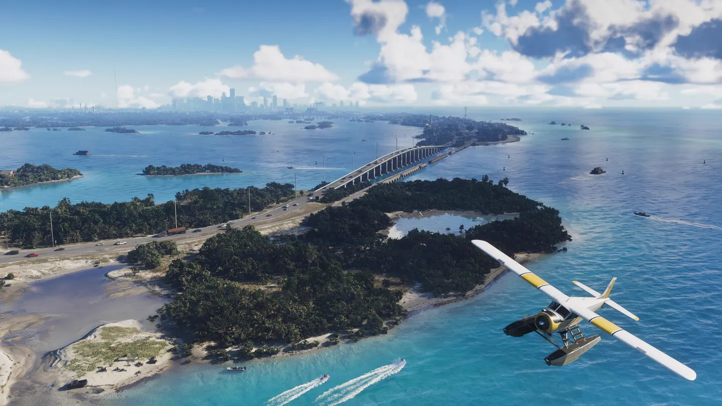 Aerial view of the Leonida coastline and causeway